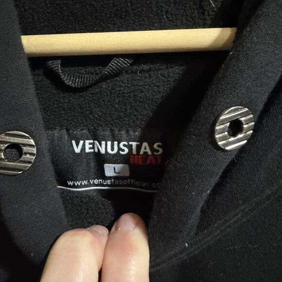 Venustas Pullover Heated Hoodie For Unisex With Heating Pockets Black Large - Picture 6 of 15